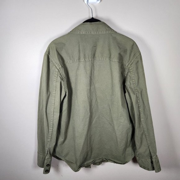 Banana Republic Womens Utility Chore Shacket Jacket Size XS Green Oversized - Picture 8 of 10